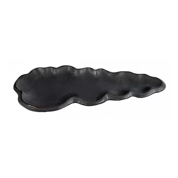Блюдо Tajimi 35,5х14,5 см, фарфор, цвет черный, Tokyo Design, Япония, 7466 - изобр. 7