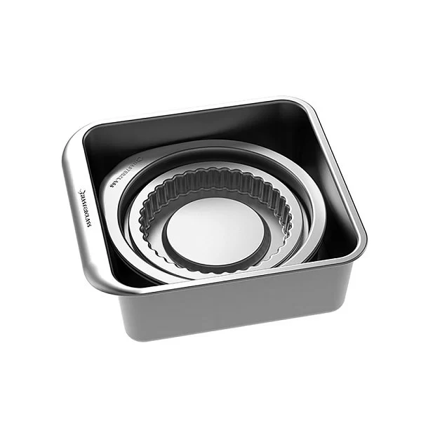 Набор для выпечки и запекания с антипригарным покрытием, 7 предметов, цвет черный, сталь, Kitchen Craft, Великобритания, MCSPSCAKE7PC - изобр. 8