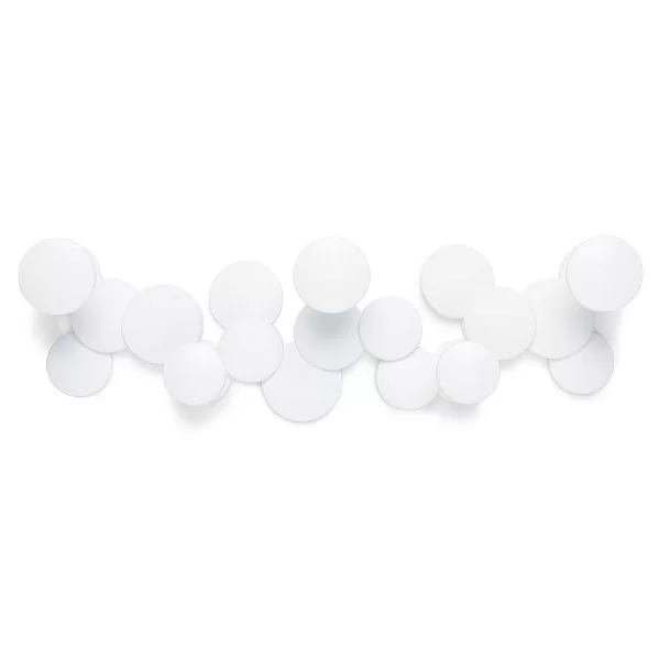 Вешалка настенная Bubble Hook 48,3х14,4х7,3 см, цвет белый, материал пластик, Umbra, Канада, 1010187-660 - изобр. 7