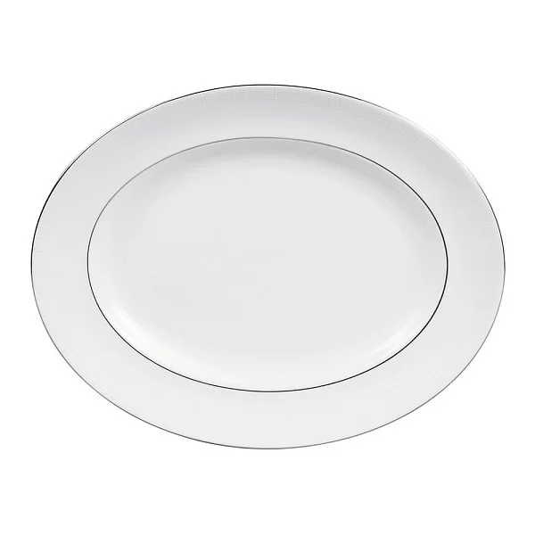 Овальное блюдо Vera Wang Blanc Sur Blanc 39 см материал фарфор, цвет белый, Wedgwood, Великобритания, 50108303002 - изобр. 7