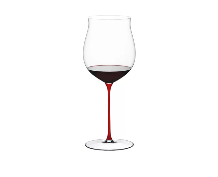 Бокал для красного вина Burgundy Grand Cru 1022 мл, красная ножка, хрусталь, Superleggero, Riedel, Австрия, 6425/16R - изобр. 9