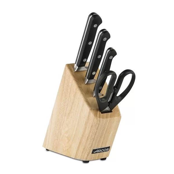Набор из 3-х кухонных ножей с ножницами на подставке нержавеющая сталь, серия Сlassica, Arcos, Испания, 258700 - изобр. 7