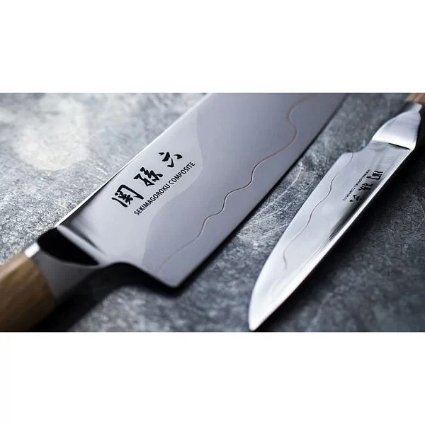Нож кухонный для тонкой нарезки Sujihiki длина лезвия 17,6 см, сталь VG-MAX and SUS 420J2 Composite, Kai, Япония, MGC-0468 - изобр. 15