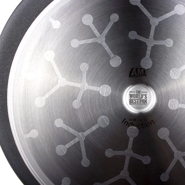 Сковорода глубокая 24 см с антипригарным покрытием индукция, высота 7 см, съемная ручка, AMT Gastroguss, AMT I-724 - изобр. 9