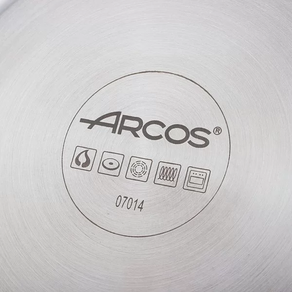 Кастрюля с крышкой 4 л 3-х слойная нержавеющая сталь, диаметр 24 см, серия Forza, Arcos, 712400 - изобр. 11