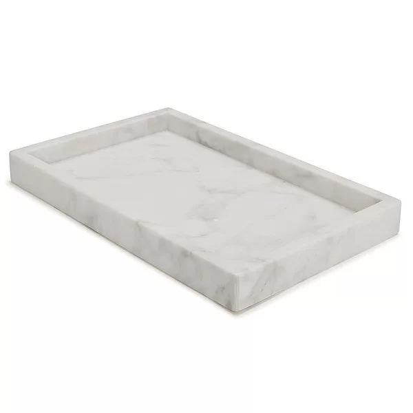 Подставка для предметов Marmol 25,4х15х3,5 см, мрамор, цвет светло-серый, Kassatex, США, MRM-TR - изобр. 7