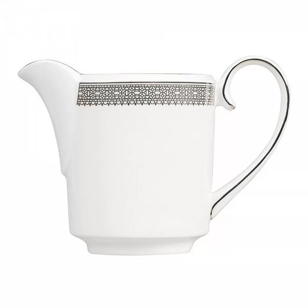 Молочник Vera Wang Lace Platinum 14x6x10 см, 230 мл, материал фарфор, цвет белый, Wedgwood, Великобритания, 50127205617 - изобр. 7