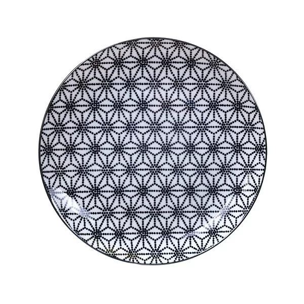 Тарелка Nippon 20,6 см фарфор, цвет черно-белый, Tokyo Design, Япония, 16146 - изобр. 7