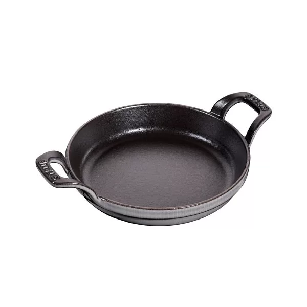 Сковорода для запекания индивидуальная 16 см, чугун, цвет серый, Staub, 1301618 - изобр. 7