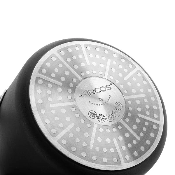 Кастрюля с крышкой Samoa 2,6 л, диаметр 20 см, кованый алюминий, цвет черный, Arcos, Испания, 716900 - изобр. 10