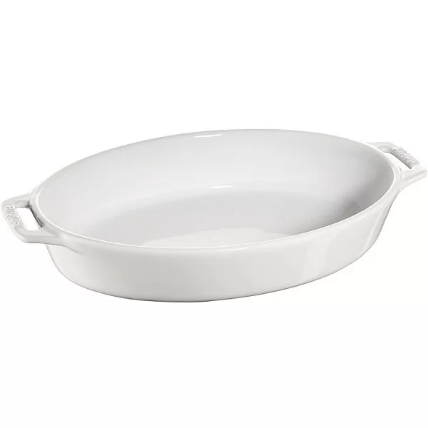 Форма овальная керамическая, диаметр 29 см, цвет белый, Staub, Франция, 40511-159 - изобр. 7