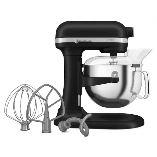 Миксер планетарный Artisan 5,6 л, цвет черный матовый, Kitchen Aid, США, 5KSM60SPXEBM - изобр. 10