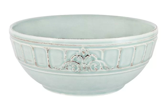 Салатник большой Venice 23 см цвет голубой, керамика, Matceramica, Португалия, MC-F456401350D0053 - изобр. 7