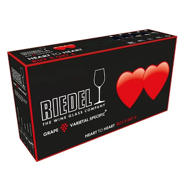 Набор бокалов для красного вина Pinot Noir 770 мл, хрусталь, 4 шт, Heart to Heart, Riedel, 5409/07 - изобр. 8