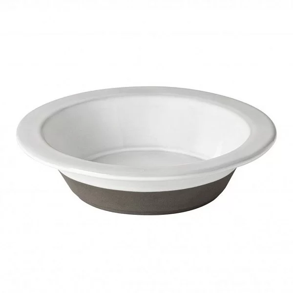 Тарелка глубокая Plano 17,4 см керамика, цвет белый + серый, Costa Nova, Португалия, 1POS171e-WHI(1POS171-03217U) - изобр. 7
