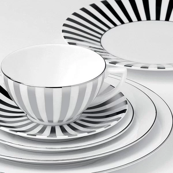 Чайное блюдце Jasper Conran Platinum 16 см, материал фарфор, цвет белый, Wedgwood, Великобритания, 50161609645 - изобр. 9