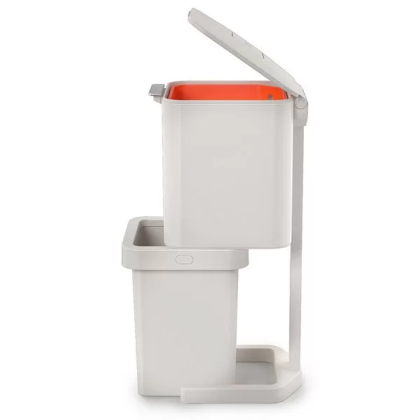 Контейнер для мусора с двумя баками Totem Pop 40 л, сталь, цвет серый, Joseph Joseph, Великобритания, 30092 - изобр. 15