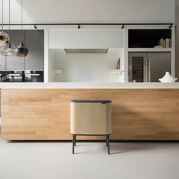 Мусорный бак 3 секции 3х11л, золотистый, Brabantia, 316265 - изобр. 13