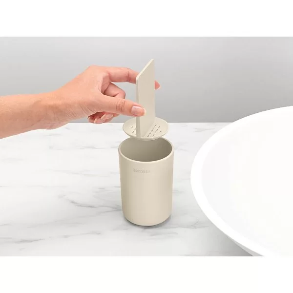 Стакан для зубных щеток Renew, пластик, цвет бежевый, Brabantia, Бельгия, 223341 - изобр. 8