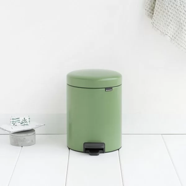 Мусорный бак с педалью NewIcon, 5л, зеленый мох, Brabantia, 112447 - изобр. 10