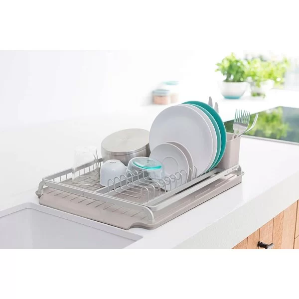 Сушилка для посуды, длина 49,2 см, цвет серый, пластик, Brabantia, 230028 - изобр. 9