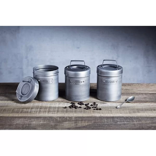 Емкость для хранения кофе Industrial Kitchen 11x17 см, объем 1 л, материал металл, цвет серый, Kitchen Craft, Великобритания, INDCOFFEE - изобр. 8