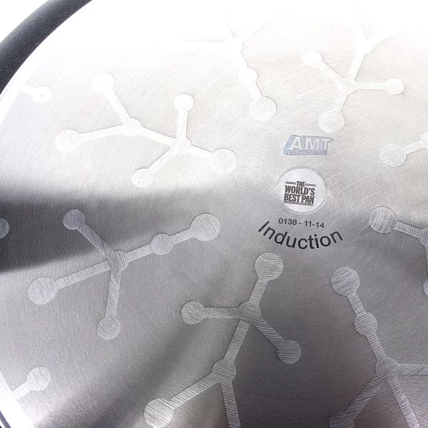Сковорода 28 см с антипригарным покрытием индукция, высота 5 см, фиксированная ручка, AMT Gastroguss, AMT I-528FIX - изобр. 9