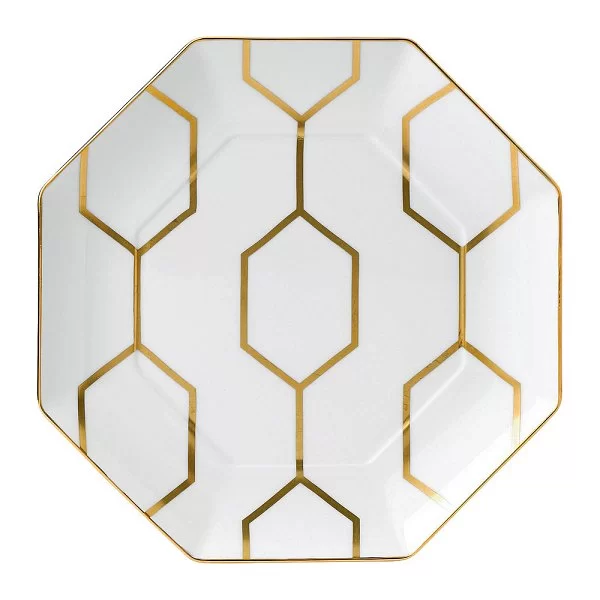 Тарелка многоугольная Arris 23 см материал фарфор, цвет белый, Wedgwood, Великобритания, WGW-40007545 - изобр. 7