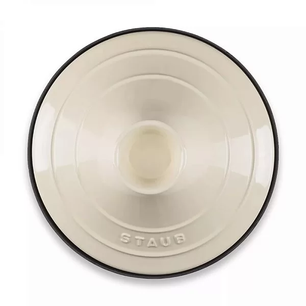 Тажин чугунный с керамическим куполом цвет кремовый, диаметр 28 см, Staub, Франция, 1302823 - изобр. 9