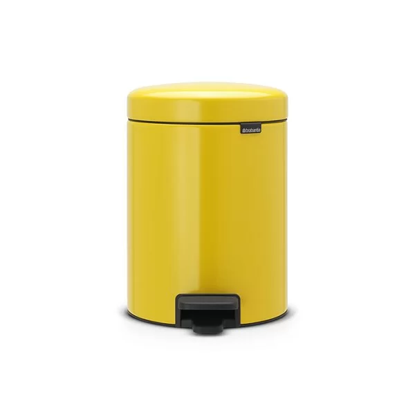 Мусорный бак с педалью NewIcon, 5л, желтая маргаритка, Brabantia, 112522 - изобр. 7