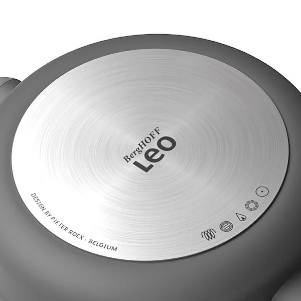 Кастрюля с крышкой Leo, объем 6,2 л, диаметр 28 см, цвет серый, алюминий, Berghoff, Бельгия, 3950170 - изобр. 10