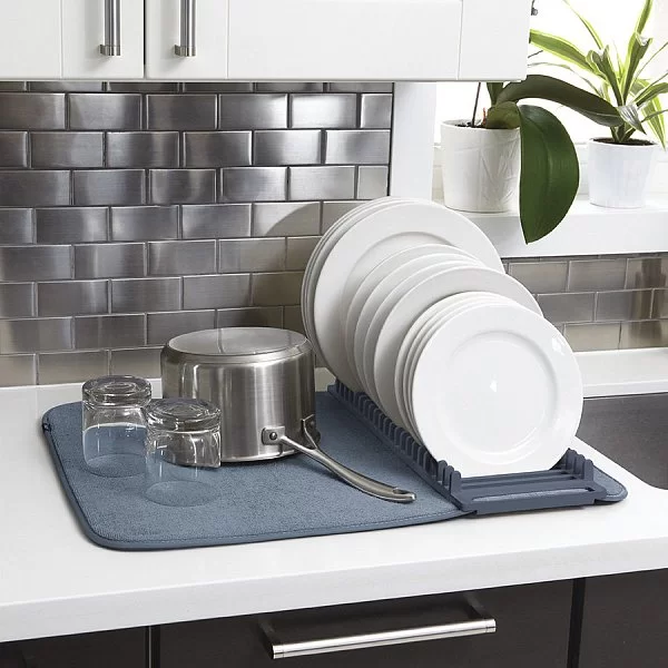 Коврик для сушки Udry 61х46х3 см, микрофибра + полипропилен, цвет синий, Umbra, Канада, 330720-1191 - изобр. 8