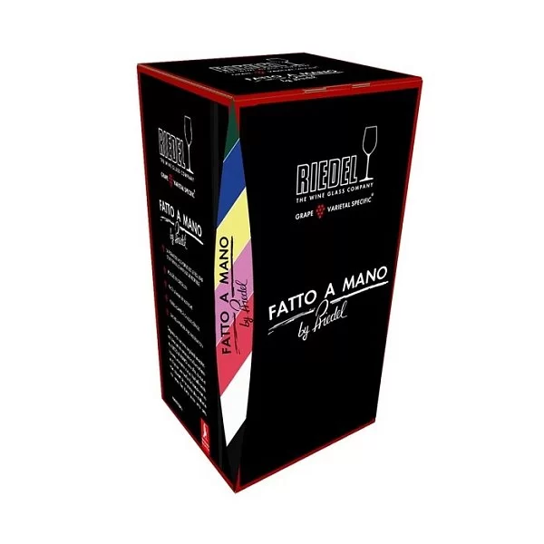 Бокал Fatto a mano Performance Riesling 623 мл, хрусталь, красная ножка, ручная работа, Riedel, Австрия, 4884/15R - изобр. 9