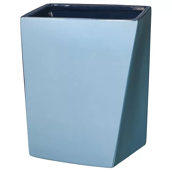 Корзина для мусора Wavelength 21х21х26 см, материал керамика, Creative Bath, США, WVL54BLU - изобр. 7