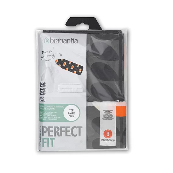 Чехол для гладильной доски 124х38 см (B), декор Orla Kiely Flower Oval Stem, материал хлопок, Brabantia, Бельгия, 119286 - изобр. 8