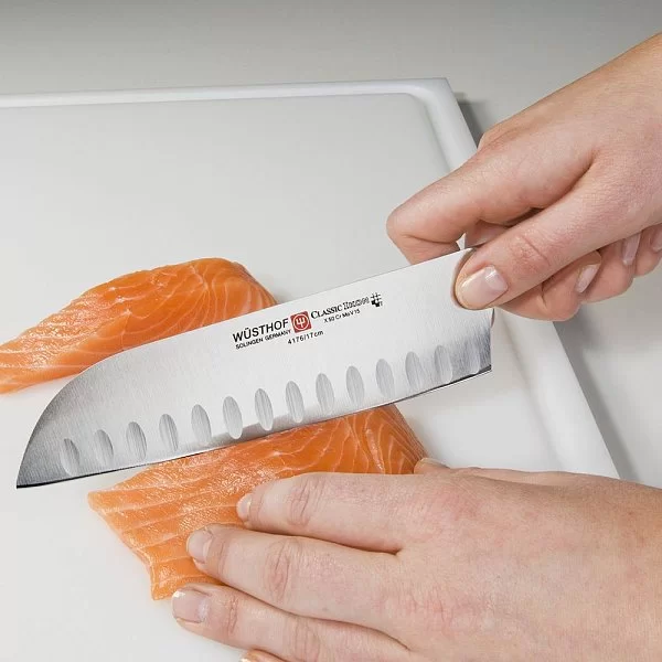 Нож японский шеф Classic Ikon, 14см, черный, Wusthof, 4172 - изобр. 11