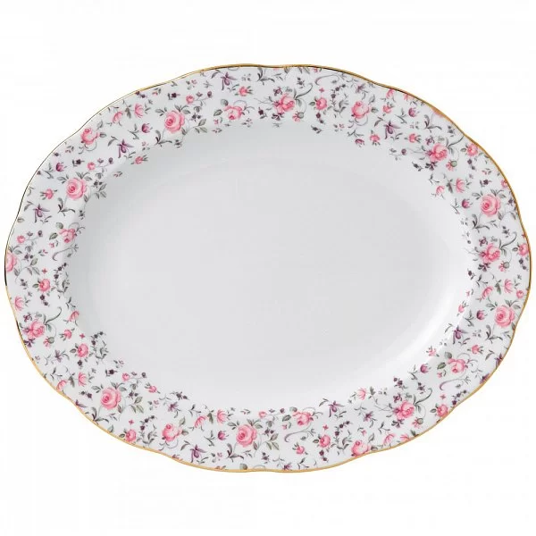 Блюдо овальное Rose Confetti 34,4x27x5 см, материал фарфор, Royal Albert, Великобритания, ROSCON25818 - изобр. 7