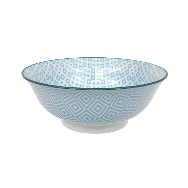 Чаша Mixed Bowls 20,5 см фарфор, цвет бело-синий, Tokyo Design, Япония, 14184 - изобр. 7