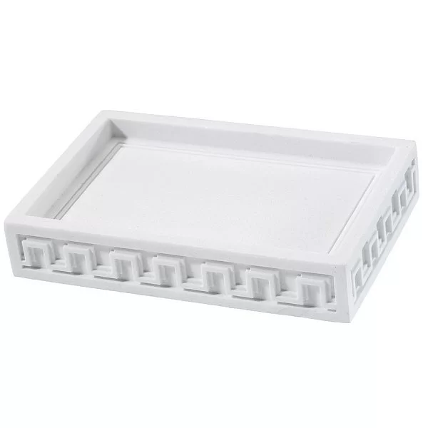 Мыльница Gramercy 14х9х2,7 см, цвет белый, материал полистоун, Avanti, США, 14501C - изобр. 7