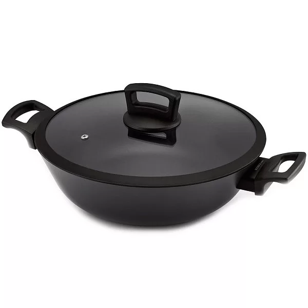Вок антипригарный с крышкой Twist 30 см экоуглеродистый алюминий, BEKA, Бельгия, 13860304 - изобр. 7