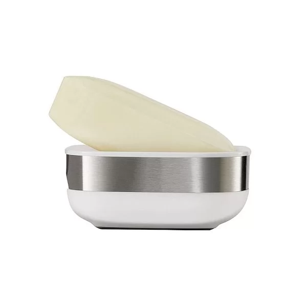 Мыльница Slim Steel 8х3,5х7,6 см, пластик ABS, цвет металлик, Joseph Joseph, Великобритания, 70533 - изобр. 9