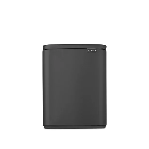 Мусорный бак BO 12 л, 38x30x23 см, нержавеющая сталь, цвет минерально-графитовый, Brabantia, 233746 - изобр. 7