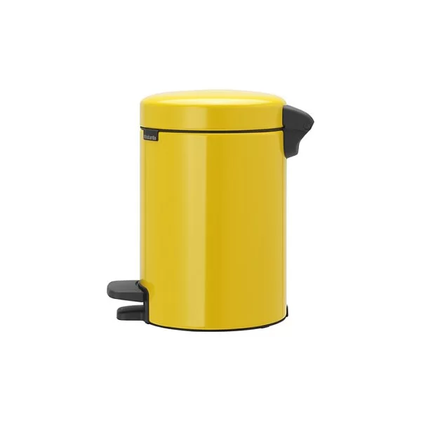 Мусорный бак с педалью NewIcon, 3л, желтая маргаритка, Brabantia, 113123 - изобр. 8