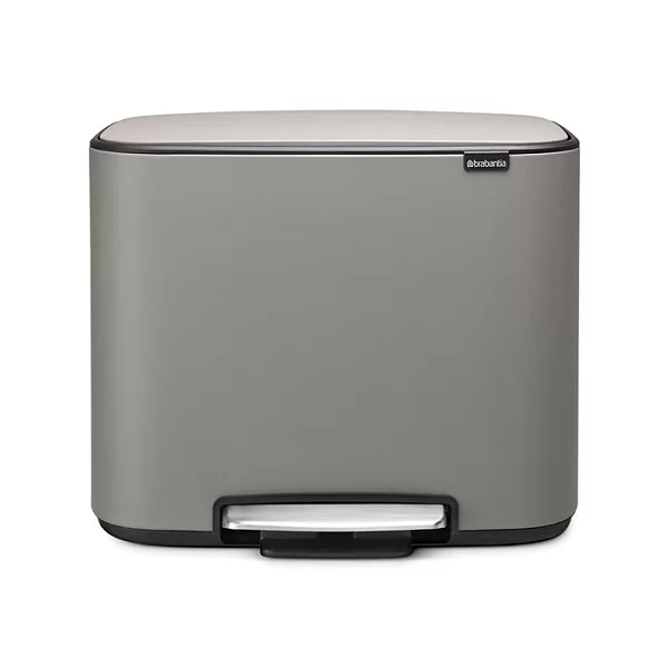 Мусорный бак 2 секции Pedal Bin Bo, серый, 11+23л, Brabantia, 121562 - изобр. 7
