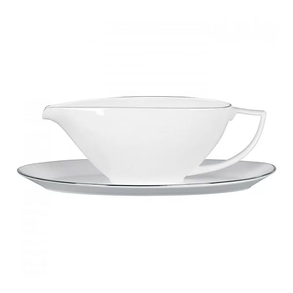 Подставка для соусника Jasper Conran Platinum 28x14 см, материал фарфор, цвет белый, Wedgwood, Великобритания, 50161609527 - изобр. 9