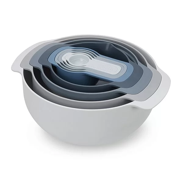 Набор из 9-ти мисок Nest 9 Plus Sky материал полипропилен, цвет синий, Joseph Joseph, Великобритания, 40101 - изобр. 7