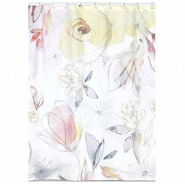 Шторка Blush&Blooming 183х183 см, полиэстер, Creative Bath, США, S1261MULT - изобр. 7