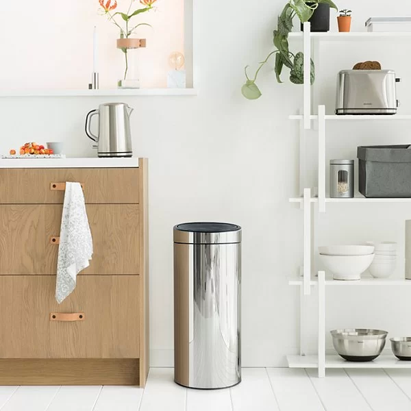 Мусорный бак Touch Bin New 30л, полированная сталь, Brabantia, 115325 - изобр. 10