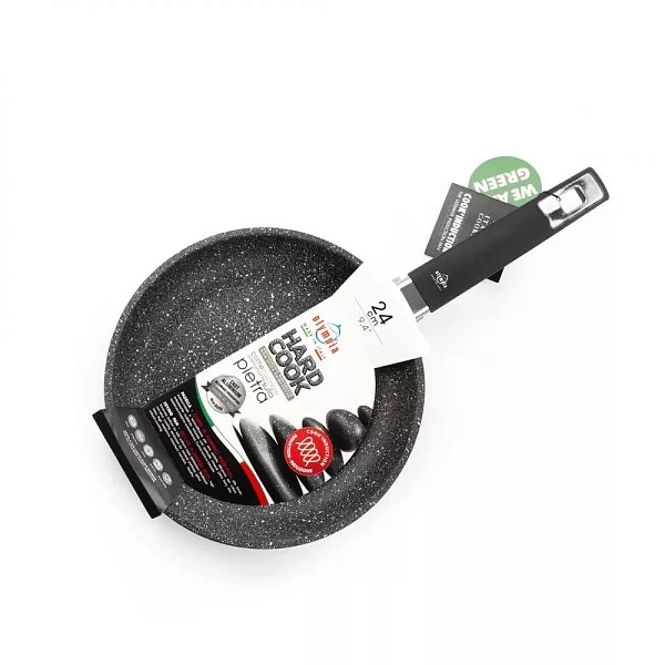 Сковорода индукционная с антипригарным покрытием 24 см, литой алюминий, Olympia, Италия, 200.24IND - изобр. 9