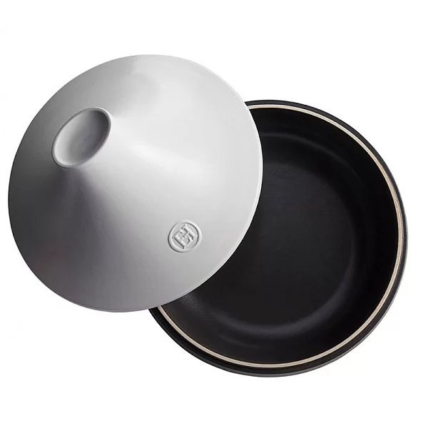 Тажин керамический Delight 2 л индукционный диаметр 27,5 см, цвет графит + белый, Emile Henry, Франция, 776626 - изобр. 8